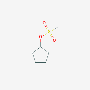 molecular formula C6H12O3S B3244348 甲磺酸环戊基酯 CAS No. 16156-57-3