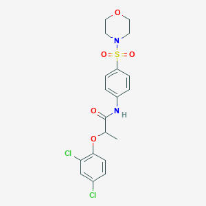 molecular formula C19H20Cl2N2O5S B324438 2-(2,4-dichlorophenoxy)-N-[4-(4-morpholinylsulfonyl)phenyl]propanamide 