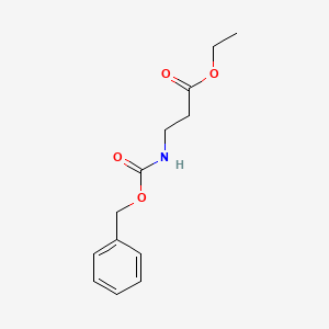 molecular formula C13H17NO4 B3244381 Ethyl 3-{[(benzyloxy)carbonyl]amino}propanoate CAS No. 161617-96-5