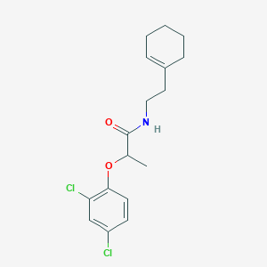 molecular formula C17H21Cl2NO2 B324439 N-(2-cyclohex-1-en-1-ylethyl)-2-(2,4-dichlorophenoxy)propanamide 