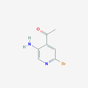 1-(5-Amino-2-bromopyridin-4-YL)ethanone