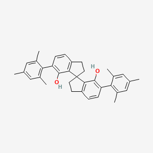 molecular formula C35H36O2 B3244487 (R)-6,6'-Dimesityl-2,2',3,3'-tetrahydro-1,1'-spirobi[indene]-7,7'-diol CAS No. 1621066-75-8