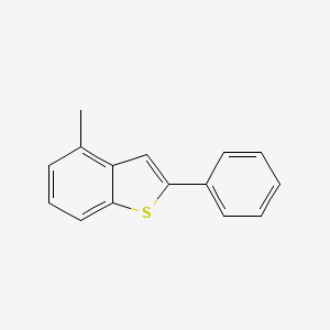 molecular formula C15H12S B3244498 4-Methyl-2-phenylbenzo[b]thiophene CAS No. 162135-79-7