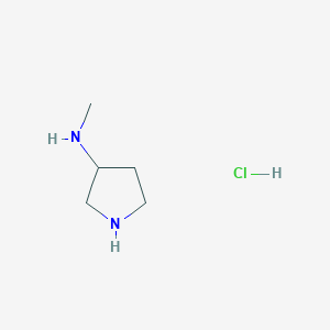 molecular formula C5H13ClN2 B3244546 N-Methylpyrrolidin-3-amine hydrochloride CAS No. 1624260-40-7