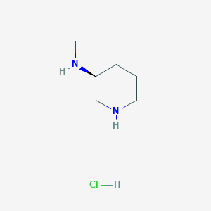 molecular formula C6H15ClN2 B3244554 (S)-N-Methylpiperidin-3-amine hydrochloride CAS No. 1624260-75-8