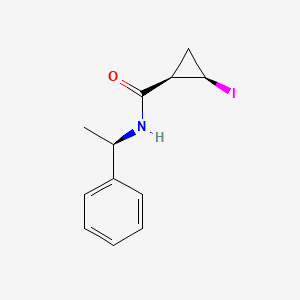 molecular formula C12H14INO B3244561 (1R,2R)-2-Iodo-N-((R)-1-phenylethyl)cyclopropanecarboxamide CAS No. 1624261-37-5