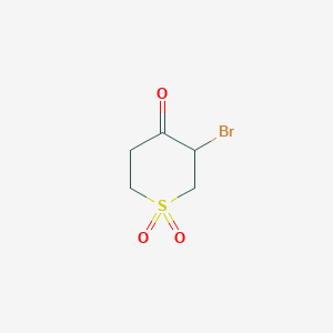 molecular formula C5H7BrO3S B3244567 3-Bromodihydro-2H-thiopyran-4(3H)-one 1,1-dioxide CAS No. 162467-21-2