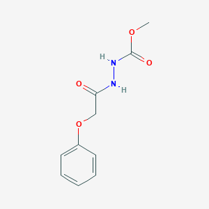 molecular formula C10H12N2O4 B324457 Methyl 2-(phenoxyacetyl)hydrazinecarboxylate 