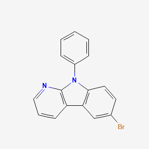 molecular formula C17H11BrN2 B3244571 6-Bromo-9-phenyl-9H-pyrido[2,3-b]indole CAS No. 1625673-80-4