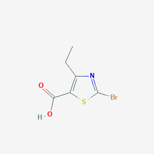 molecular formula C6H6BrNO2S B3244592 2-Bromo-4-ethylthiazole-5-carboxylic acid CAS No. 162651-08-3