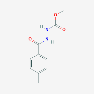 molecular formula C10H12N2O3 B324462 Methyl 2-(4-methylbenzoyl)hydrazinecarboxylate 