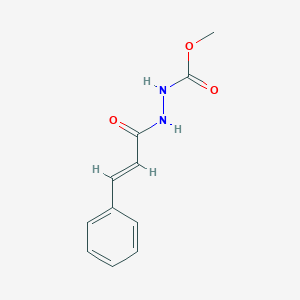 molecular formula C11H12N2O3 B324463 Methyl 2-cinnamoylhydrazinecarboxylate 