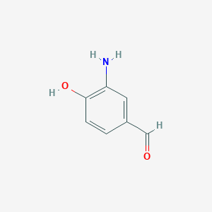molecular formula C7H7NO2 B3244675 3-Amino-4-hydroxybenzaldehyde CAS No. 163036-58-6