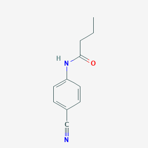 molecular formula C11H12N2O B324469 N-(4-cyanophenyl)butanamide 