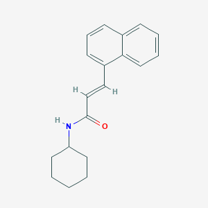 molecular formula C19H21NO B324470 N-cyclohexyl-3-(1-naphthyl)acrylamide 