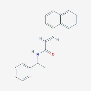 molecular formula C21H19NO B324473 3-(1-naphthyl)-N-(1-phenylethyl)acrylamide 