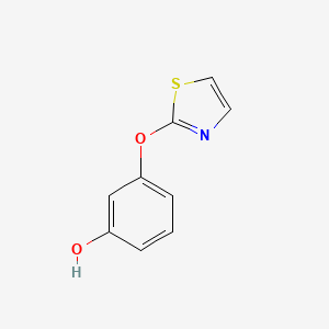 molecular formula C9H7NO2S B3244746 3-(1,3-Thiazol-2-yloxy)phenol CAS No. 163298-84-8