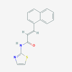 molecular formula C16H12N2OS B324475 3-(1-naphthyl)-N-(1,3-thiazol-2-yl)acrylamide 
