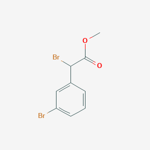 molecular formula C9H8Br2O2 B3244753 Methyl 2-bromo-2-(3-bromophenyl)acetate CAS No. 163339-67-1
