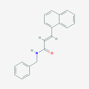 molecular formula C20H17NO B324476 N-benzyl-3-(1-naphthyl)acrylamide 