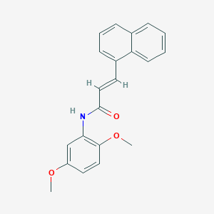 molecular formula C21H19NO3 B324477 N-(2,5-dimethoxyphenyl)-3-(1-naphthyl)acrylamide 