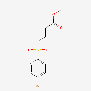 molecular formula C11H13BrO4S B3244785 4-(4-溴苯磺酰)丁酸甲酯 CAS No. 163496-41-1