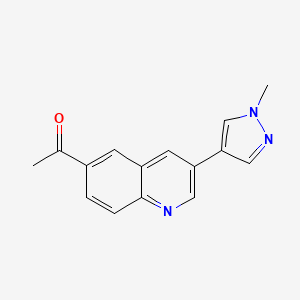 1-[3-(1-methyl-1H-pyrazol-4-yl)quinolin-6-yl]ethanone