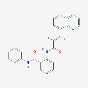 molecular formula C26H20N2O2 B324479 2-{[3-(1-naphthyl)acryloyl]amino}-N-phenylbenzamide 