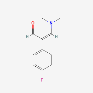Benzeneacetaldehyde, alpha-[(dimethylamino)methylene]-4-fluoro-, (alphaZ)-