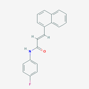 molecular formula C19H14FNO B324481 N-(4-fluorophenyl)-3-(1-naphthyl)acrylamide 