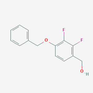 molecular formula C14H12F2O2 B3244831 2,3-Difluoro-4-(phenylmethoxy)benzyl alcohol CAS No. 1637386-43-6