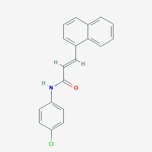 molecular formula C19H14ClNO B324485 N-(4-chlorophenyl)-3-(1-naphthyl)acrylamide 