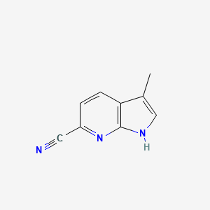 1H-Pyrrolo[2,3-b]pyridine-6-carbonitrile, 3-methyl-