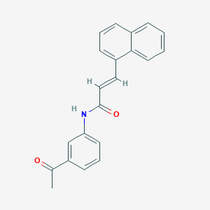 molecular formula C21H17NO2 B324487 N-(3-acetylphenyl)-3-(1-naphthyl)acrylamide 