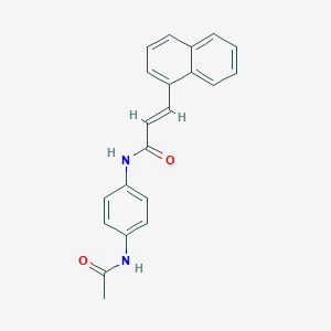 molecular formula C21H18N2O2 B324489 N-[4-(acetylamino)phenyl]-3-(1-naphthyl)acrylamide 