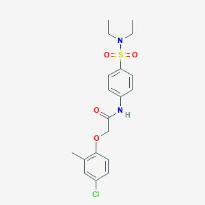 molecular formula C19H23ClN2O4S B324490 2-(4-chloro-2-methylphenoxy)-N-{4-[(diethylamino)sulfonyl]phenyl}acetamide 
