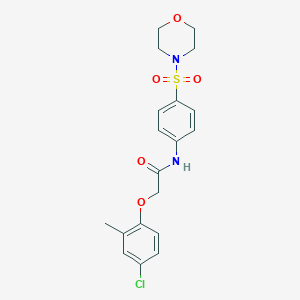molecular formula C19H21ClN2O5S B324491 2-(4-chloro-2-methylphenoxy)-N-[4-(morpholin-4-ylsulfonyl)phenyl]acetamide 