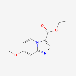 molecular formula C11H12N2O3 B3244953 Ethyl 7-methoxyimidazo[1,2-a]pyridine-3-carboxylate CAS No. 1644071-15-7