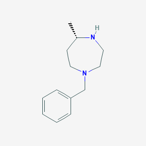 molecular formula C13H20N2 B3244954 (S)-1-Benzyl-5-methyl-1,4-diazepane CAS No. 1644457-28-2