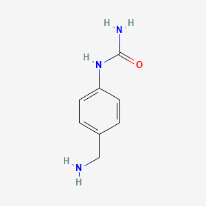 molecular formula C8H11N3O B3244967 [4-(Aminomethyl)phenyl]urea CAS No. 164648-48-0