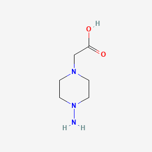 molecular formula C6H13N3O2 B3244983 2-(4-Aminopiperazin-1-yl)acetic acid CAS No. 164785-11-9