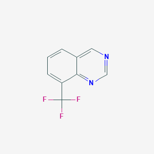 molecular formula C9H5F3N2 B3245004 8-(Trifluoromethyl)quinazoline CAS No. 16499-50-6