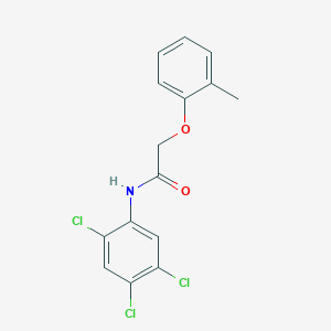 molecular formula C15H12Cl3NO2 B324501 2-(2-methylphenoxy)-N-(2,4,5-trichlorophenyl)acetamide 