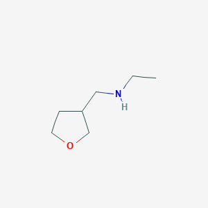 molecular formula C7H15NO B3245030 Ethyl(oxolan-3-ylmethyl)amine CAS No. 165253-30-5