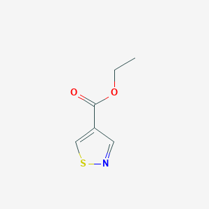 molecular formula C6H7NO2S B3245038 Ethyl 1,2-thiazole-4-carboxylate CAS No. 165275-43-4