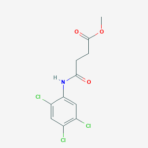 molecular formula C11H10Cl3NO3 B324505 Methyl 4-oxo-4-(2,4,5-trichloroanilino)butanoate 
