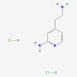 molecular formula C7H13Cl2N3 B3245068 4-(2-Aminoethyl)pyridin-2-amine dihydrochloride CAS No. 165528-71-2
