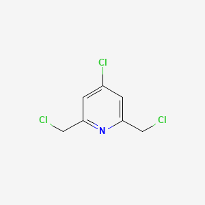 molecular formula C7H6Cl3N B3245077 4-Chloro-2,6-bis(chloromethyl)pyridine CAS No. 165590-27-2