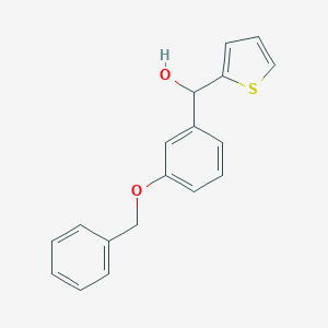 molecular formula C18H16O2S B324509 [3-(Benzyloxy)phenyl](2-thienyl)methanol 
