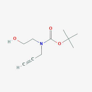 molecular formula C10H17NO3 B3245103 tert-Butyl (2-hydroxyethyl)(prop-2-yn-1-yl)carbamate CAS No. 165894-37-1